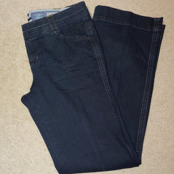 Converse One Star Mid Rise Dark Wash Blue Jeans size 12 - Picture 9 of 9